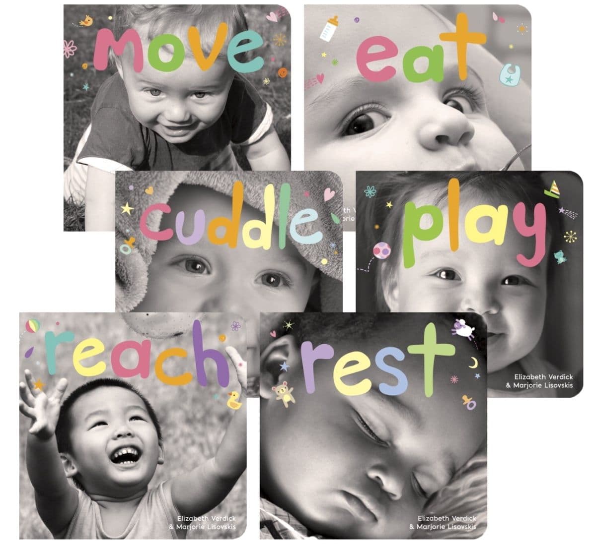 Classroom Library 1496856 School Specialty Happy Healthy Baby Board Book Set, Set of 6