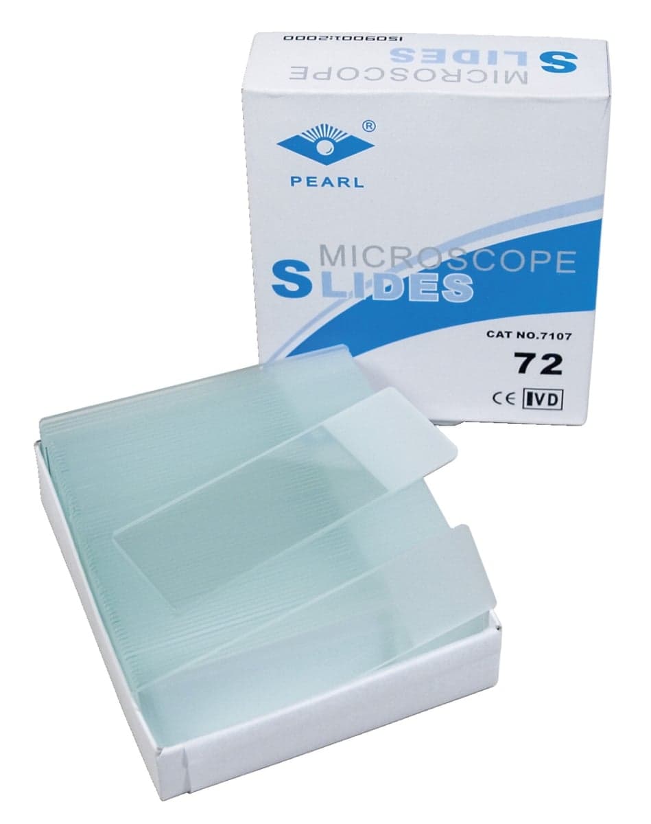 American Scientific 190-2977 Glass Microscope Slides - Pack of 72