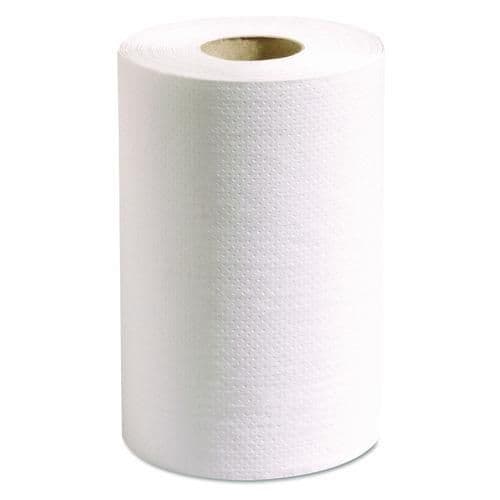 100% Recycled Hardwound Roll Paper Towels, 7 7/8 x 350 ft, White, 12 Rolls/Ct