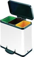 Slingsby FSMISC FD 3X11 LITRE RECYCLING PEDAL BIN 357453