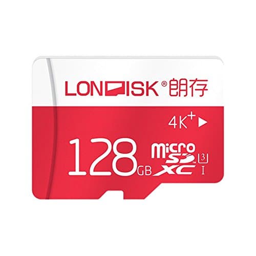 [10-year-warranty] Londisk 4K 128gb Micro SD Memory Card for GoPro Hero Version, Free Adapter (128gb-4K)