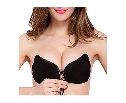 HADABELLA LALABRA Women's Strapless Demi Bra Self Adhesive Push Up With Drawstring