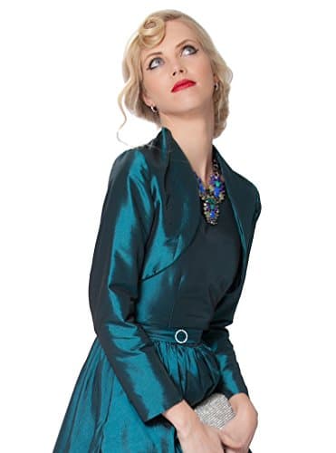 Gorgeous Taffeta/Matt Evening Dress Jacket Bolero in several colours - Taffeta Bolero