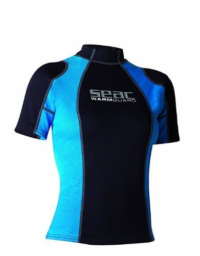 Seac Sub Black/Blue Rash WARM GUARD LADY SHORT + Complimentary Luggage Tag (Medium)