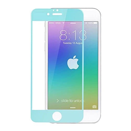 Back and Front Full Coverage Tempered Glass Screen Protector for iPhone 6 / 6S 4.7 Inch - Skitic 9H Hardness Anti Scratch Edge to Edge Protection Coloured Protect Film - Light Green