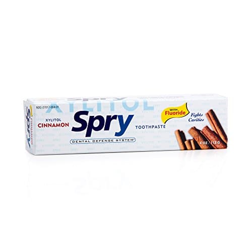 Spry Dental 113g Cinnamon Toothpaste with Fluoride Tube