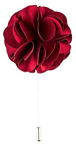 Product Proper Polyester Silk Flower Handmade Lapel Pin Boutonniere For Wedding Suit