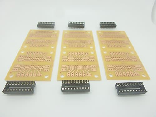 3 Pcs of 2 x 20 PIN Universal PCB Boards for IC prototyping Circuit Board for DIY prototyping Soldering Integrated Circuits Electronic Components