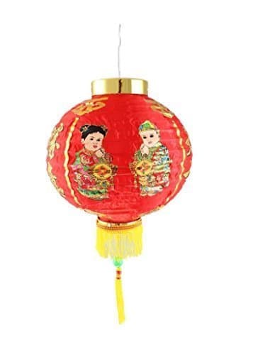Wen Tai Sun 12" Red Chinese Lantern (Choice of designs) (Children)