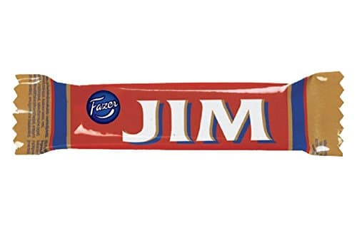 10 Mini Bars x 14g of Fazer Jim - Original - Finnish - Dark Chocolate & Fruity Whipped Filling
