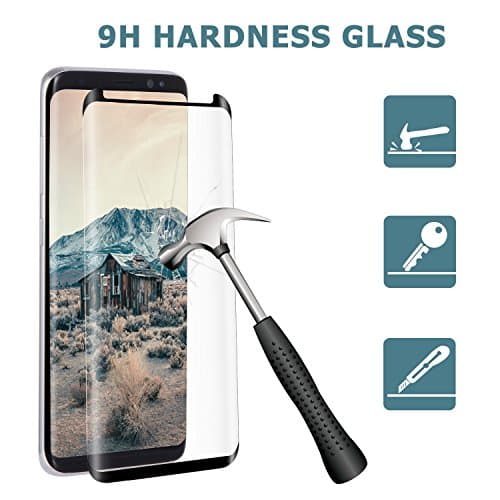 Casemania Samsung Galaxy S8+ Screen Protector, Tempered Glass Screen Protector for Samsung Galaxy S8+ [5.8 inch], Full Coverage, Ultra HD Clear, Anti-Scratch, Bubble Free, Anti-Fingerprint (S8+)