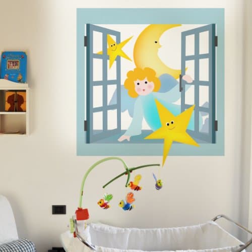 STIKID ANGEL "MY WINDOW-decorate the room with style and creates depth in the environment