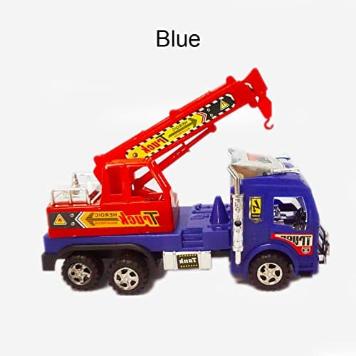 ponny Simulation Crane Trucks Builder Toys Multi-colors Die Cast Crane for 5 Year Old Boys Outdoor (Blue) ¡