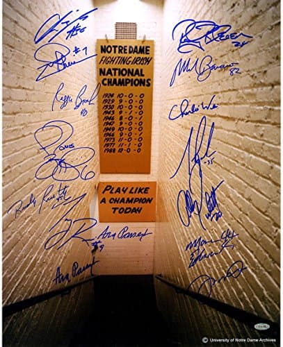 NCAA Notre Dame Fighting Irish Greats 15 Signature Locker Room Tunnel
