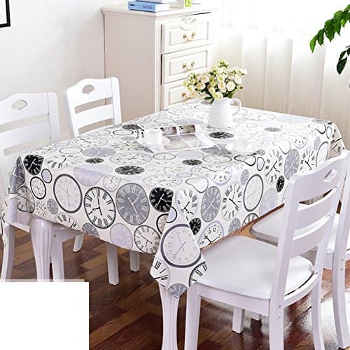 Tablecloth Table cloth Fabrics Pvc coffee table,[waterproof],Burn-proof,Oil-proof,Disposable,European style,Dining desk mats Plastic insulated mat Rectangle-P 90x137cm(35x54inch)