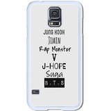 OVOSTOR ART MY MARKET Kpop BTS Bangtan Boys White Rubber Soft Case For Samsung Galaxy S5 Case