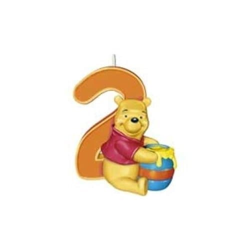 Winnie the Pooh Age 2 Birthday Candle
