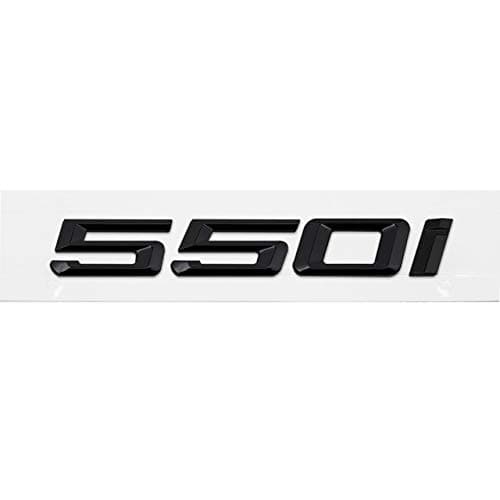 Tamiko - Trunk Lid Rear Emblems Badge Black Letters 530I 535I 540I 550I Logo For BMW 5 Series F13 F12 F25 F16 X1 X3 X5 M5 Car Accessories - (Color Name: 550I, Size: Plastic)