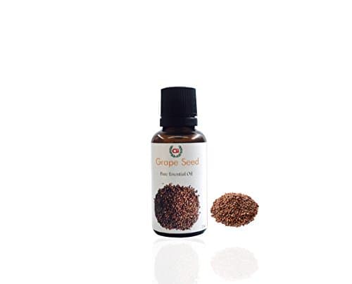 Grasse International -Grape Seed Oil - 100 ML - 100% Pure, Natural- Exceptional Choice for Aromatherapy, Massage - Suitable for All Skin Types Pure Oil,Use for Hair Cair,Skin Care, Essential Oil dilution(as Carrier Oil) (100ML)