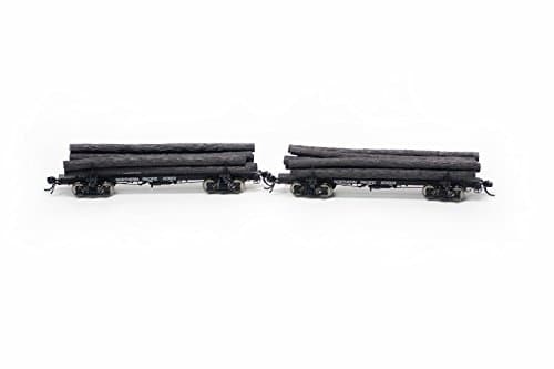 Rivarossi HO Scale- Log Car Northern #123004 & #123169 Pacific Train (2 Pack)