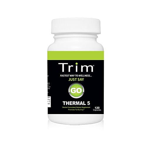 Trim Nutrition Thermal 5 with CLA, Garcinia Cambogia, Raspberry Ketones, Barberry Extract and Green Tea Extract for Increased Energy, Effective Fat Burning and Weight Loss, 120 Capsules