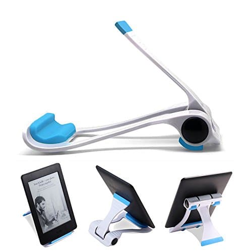 Effiet Universal Cell Phone Stand Holder, Kindle Tablet Mobile Phone Mount Adjustable Angle Portable Environment Plastic Desktop Cell Phone Cradles Bracket for Tablet iPhone iPad Samsung Galaxy