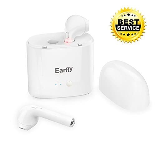 Earfly i8 Bluetooth Earbuds, Wireless Headphones Headsets Stereo In-Ear Earpieces Earphones With Charging Box Noise Canceling Mic