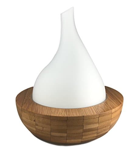 Bamboo &amp; Glass Aromatherapy Oil Diffuser with Ultrasonic Purifier