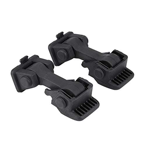 Cuque 2 Set of Hood Latch Safety Catches & Brackets Stop Hood Flutter Hood Latches Bracket Buckle Kit for Jeep Wrangler TJ 97-06 55176636AD 55395652AC