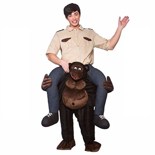 Piggyback Ride On Riding Shoulder Adult Costume Bavarian Brewery Guys Bindsurger Pants Oktoberfest Animal Bindspeaker Pants--One Size (Ship by DHL)