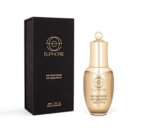 Turn Back The Clock Gold Facial Serum - Anti Aging, Anti Wrinkle, Reduces Puffiness, Reduces Fine Lines and Aging Spots, 1.7 Fl Oz