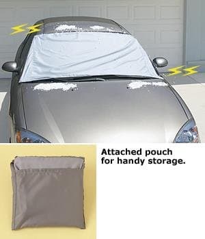 A Set Of 2 Magnetic Windshield Cover -No More Windshields Caked in Ice and Snow. And No More Standing in the Freezing Cold Scraping and Chopping.
