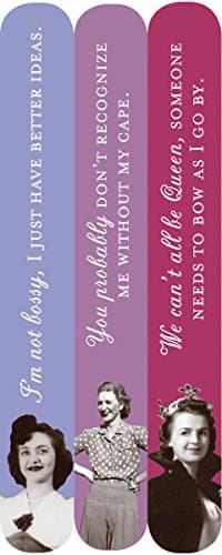 Shannon Martin Design Double Sided Emery Board Nail Files, 3-Pack, without My Cape