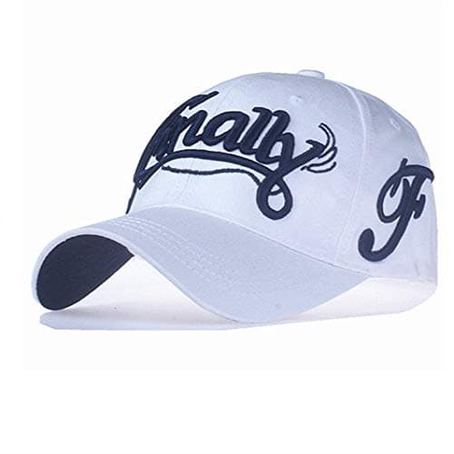 zhuzhuwen Cotton cap embroidery English alphabet duck tongue baseball cap Korean version of men and women wild curved hat 2 adjustable