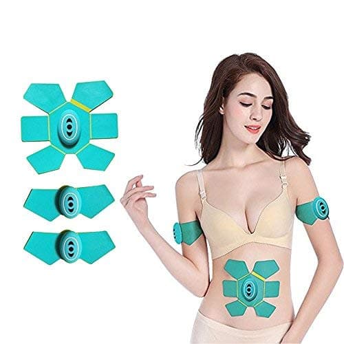 JHDLY Muscle Toner EMS Abs Trainer,Abdominal Toning Belt,Wireless Body Mobile Gym Workout Home ABS Massager for Abdomen/Arm/Leg Fitness Training