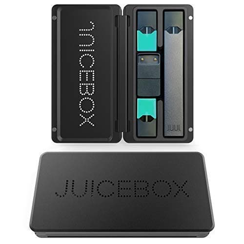 Modern Carrying Case Compatible with JUUL, Solid Aluminum Design, Fitted Silicone Insert with Magnetic Closure, Fits JUUL, Pods and Charger