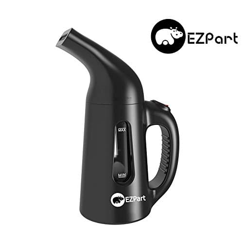 Powerful Handheld Fabric Garment Steamer - EZPart Fast Heat-up & Portable Handheld Design Perfect for Daily Use and Travel -138ml Capacity (Black)