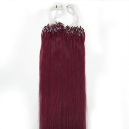 18'' Remy Loops Micro Rings Beads Tipped Human Hair Extensions 17colors for Your Best Selection (Bug)