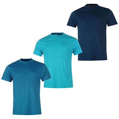 Donnay Menƒ_Ts Short-Sleeve Tees, 3 Teal/Turq/Dkblu 4XL