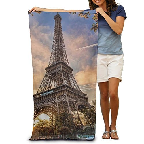 Beach Towel Paris Traval Eiffel Tower Microfiber Towel
