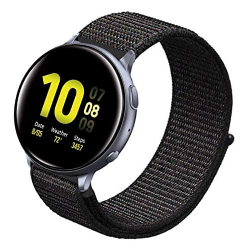 Sankel Compatible for Samsung Galaxy Watch Active 2 40mm/44mm Bands,Soft Nylon Breathable Sport Loop Replacement Bracelet Strap Adjustable Wristbands for Galaxy Watch Active/Galaxy Watch 42mm