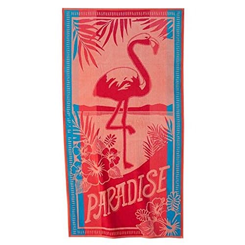 Paradise Flamingo Beach Towel 100% Turkish Cotton