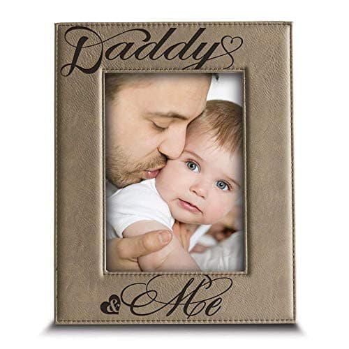 BELLA BUSTA - Daddy and Me picture frame- Dad gift from kids Modern Picture Frame(4 x 6 Vertical (Daddy))