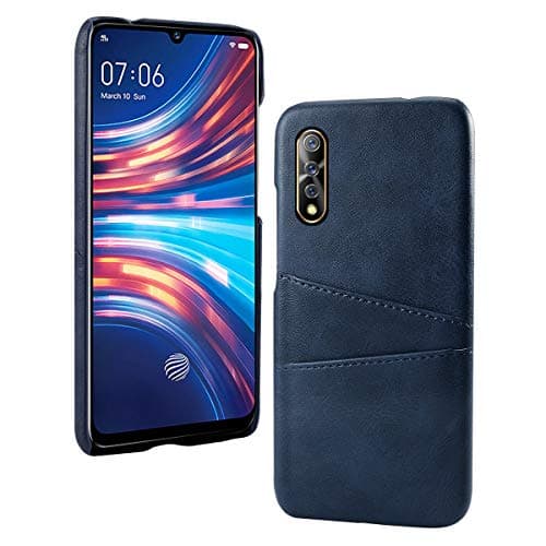 EASYCOB PU Leather Soft Mobile Phone Case For Vivo S1 Shock Dust Proof Anti-scratch Protective Cover with 2 Card Slots Full Body Cover