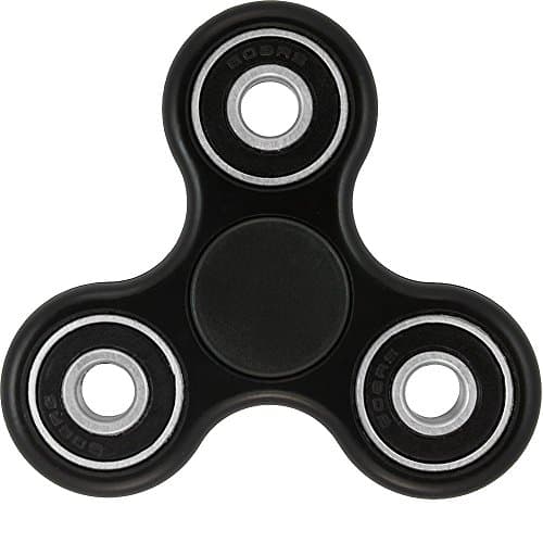 Fidget Spinner EDC ADHD Focus Toy Ultra Durable High Speed Si3N4 Hybrid Ceramic Bearing for Killing Time (Black)