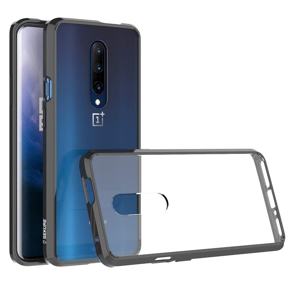 Sekurein Hybrid Air Bumper Case for OnePlus 7 Pro (Black)