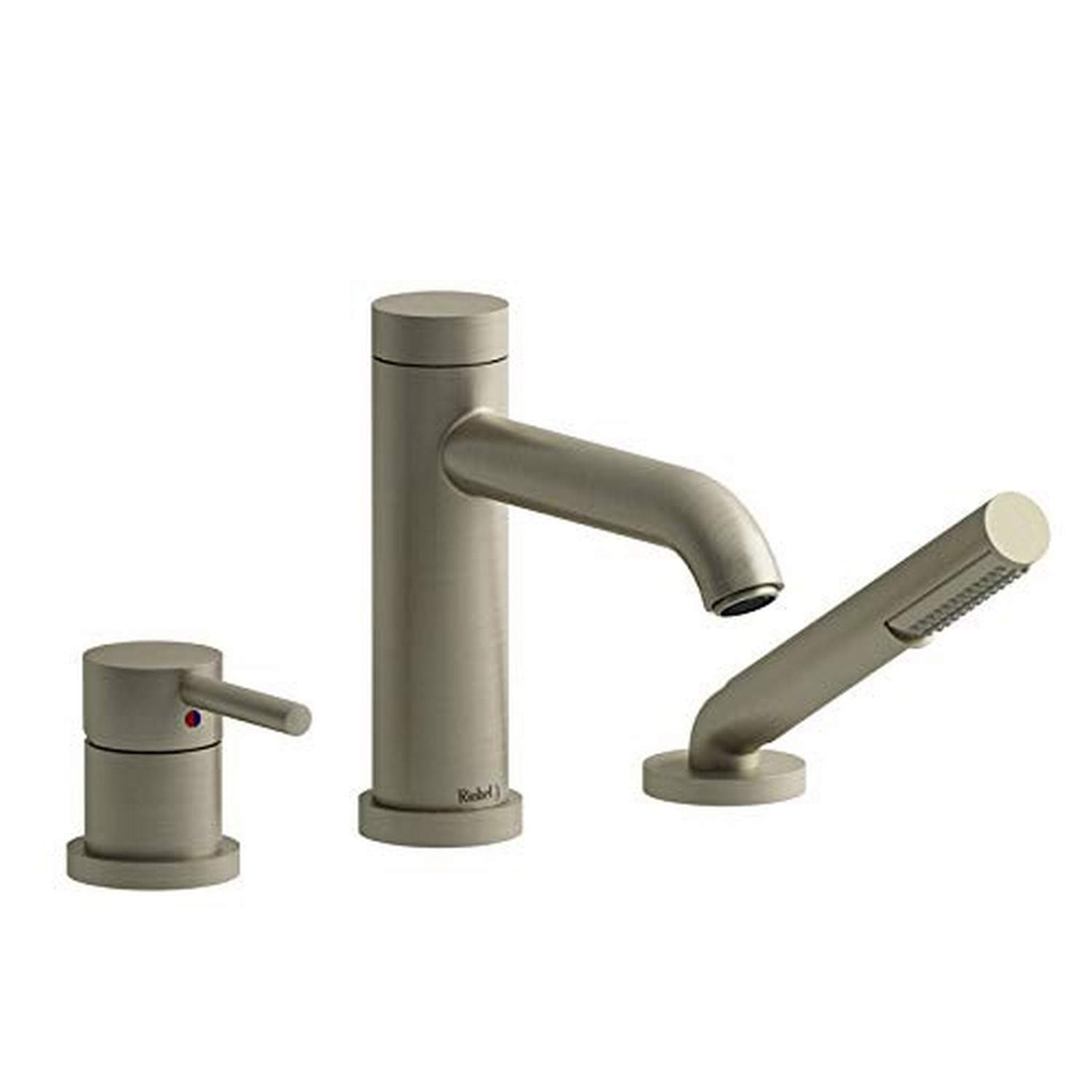 Riobel CS10BN 3-piece deck-mount tub filler with hand shower, BN