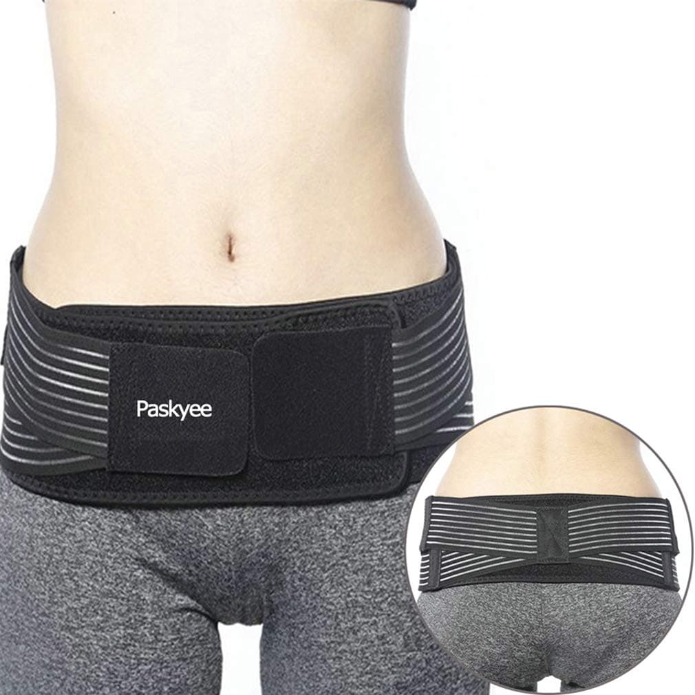 SI Belt for Women and Men, Adjustable Sciatica Pain Relief Brace with Double Diamond Shape for Sciatic, Pelvic, Lower Back and SI Joint Pain Relief