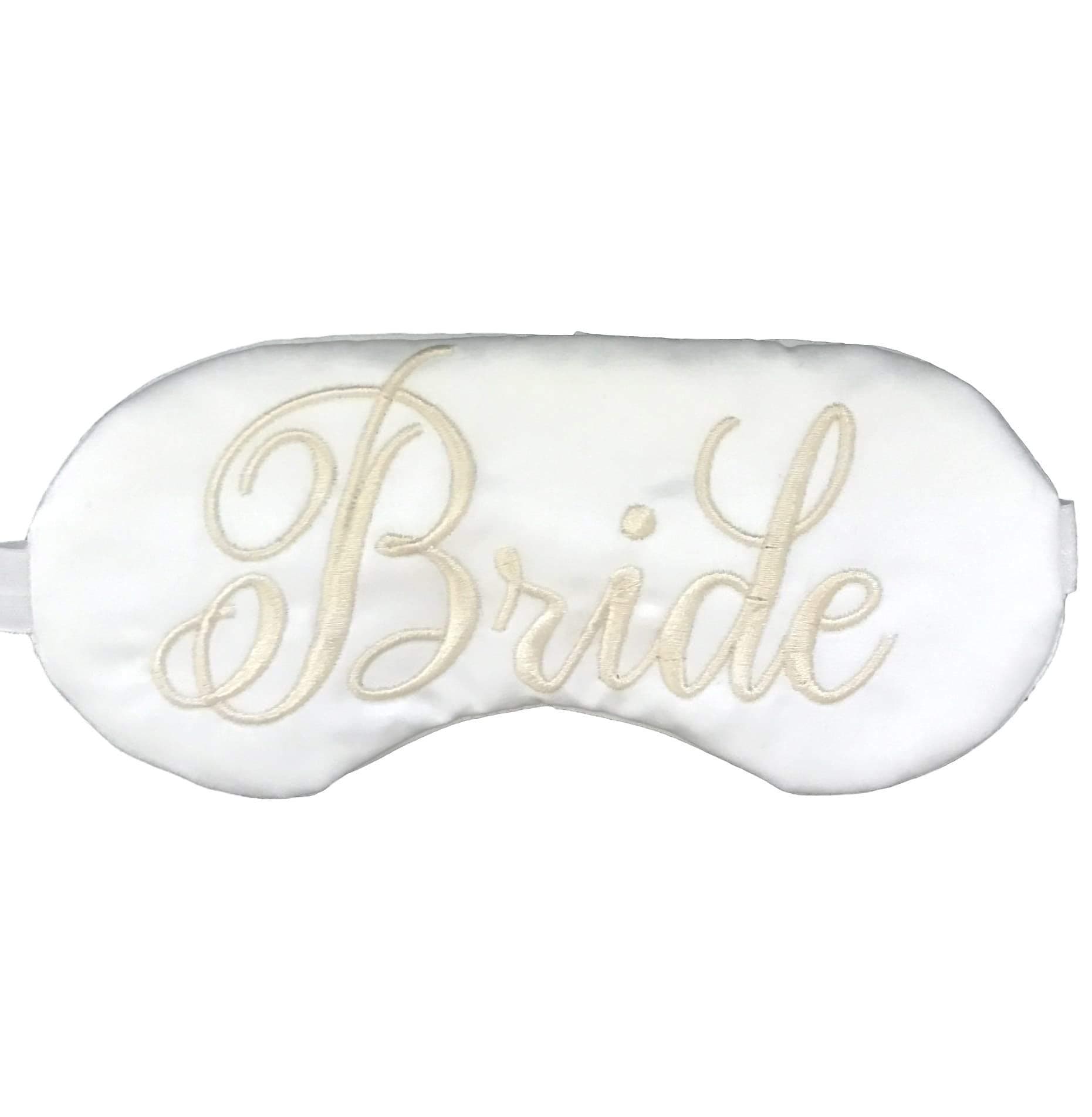 Bride White on White Sleep Mask