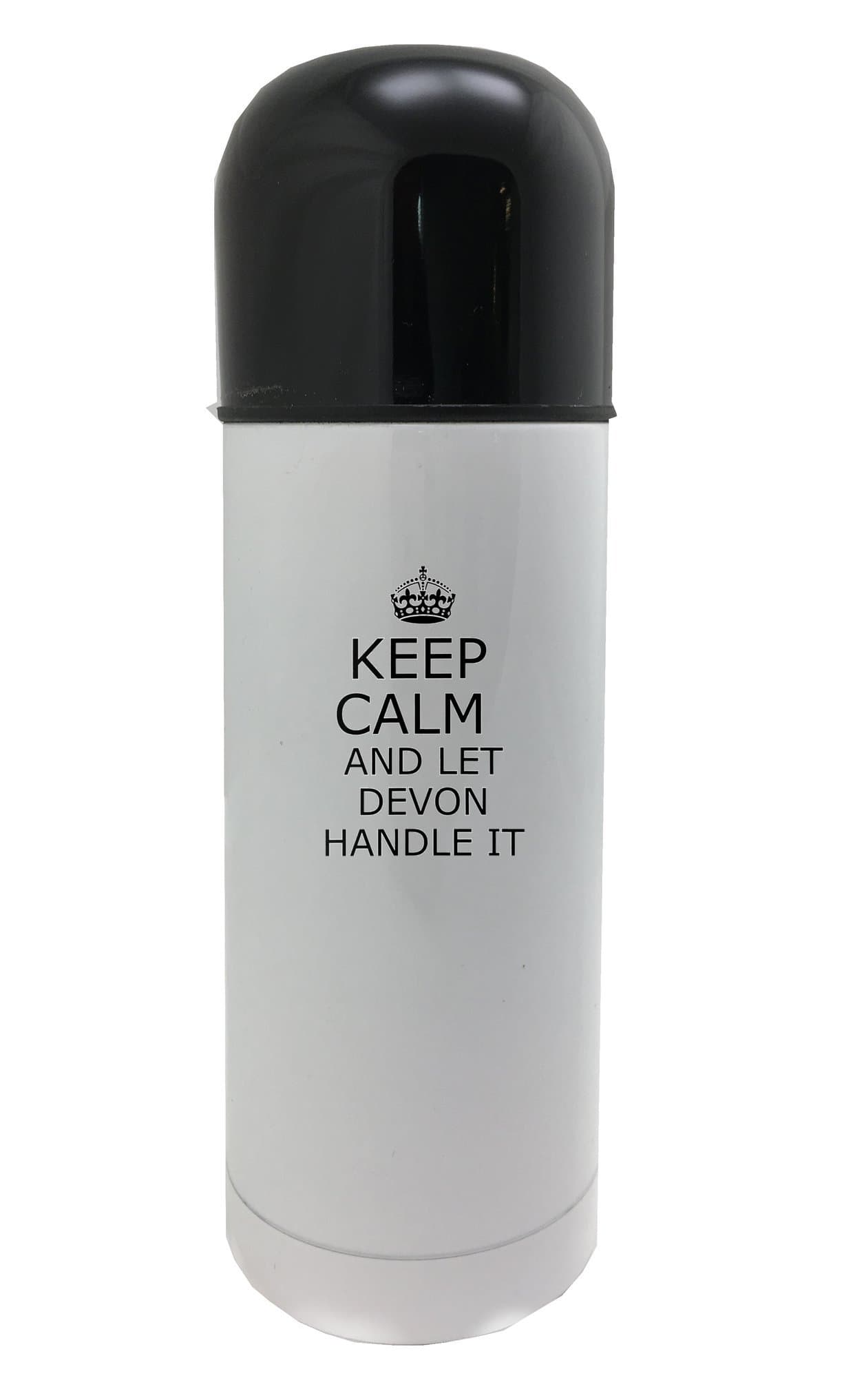 Fotomax Handle it DEVON Keep calm 350ml white thermos